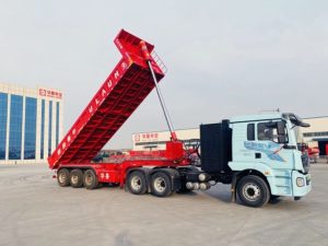 3 Axles Shape Rear Dump Semi-Trailer