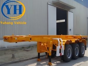 Skeleton Semi-Trailer Container Chassis side view