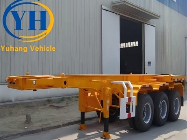 Skeleton Semi-Trailer Container Chassis side view