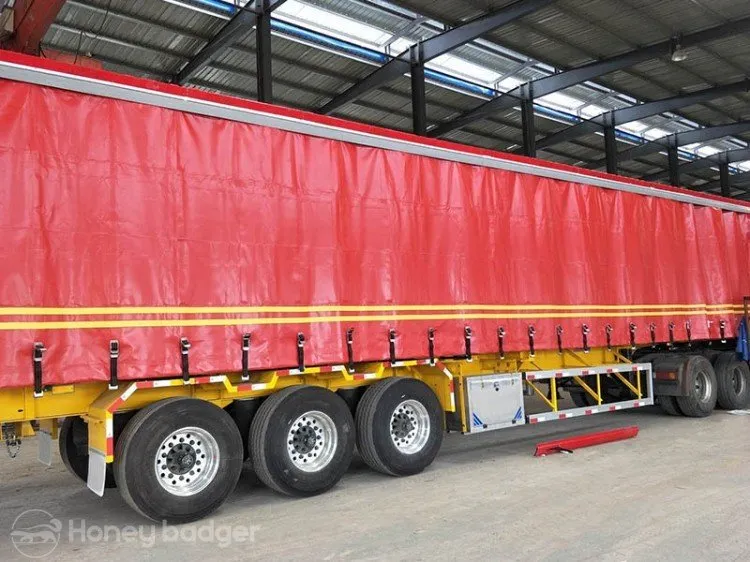 Alternative view of 3 Axle Side Curtain Cargo Semi Trailer