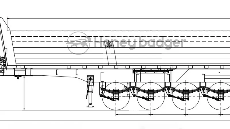 Alternative view of 4 Axle End Tipper Semi Trailer For Sale
