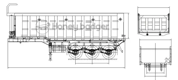40 Ton End Dump Trailer anufacturers,Factory For Sale - 图片 2