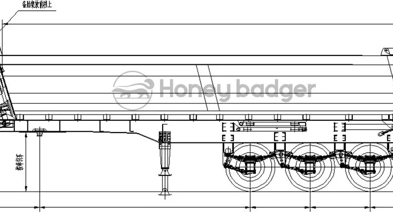 Alternative view of U Shape Dump Truck Trailer