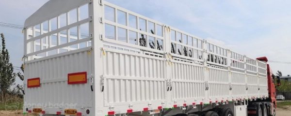 4 Axle Fence Cargo Semi Trailer for Sale - 图片 4