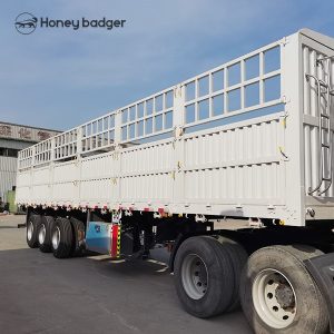 Animal/Vegetable/Log Transporting Fence Semi Trailer for Sale - 图片 10