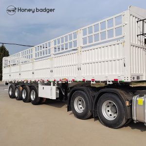 Tri Axles Fence Cargo Trailer for Sale - 图片 10