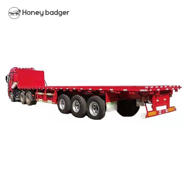 3 Axle 60 Ton Flatbed Semi Trailer