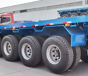 Alternative view of 4 Axle 70 Tons Flatbed Semi Trailer
