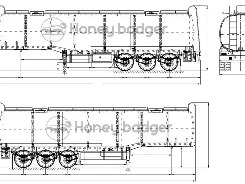 Alternative view of 45000L Oil Tanker Trailer For Sale