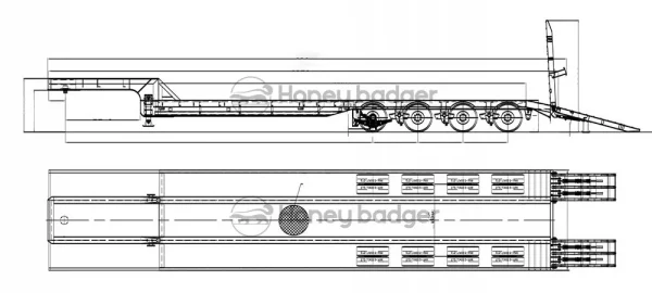 100 Ton Lowboy Trailer for Sale - Best Lowbed Trailers of 2024 - 图片 2