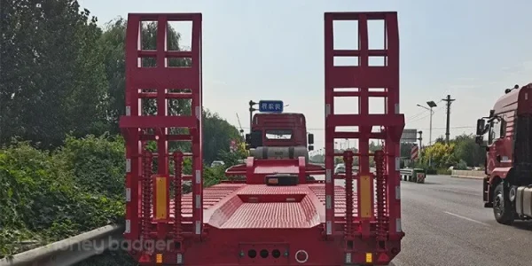 4 Axle 60/70/75/80 Ton Lowboy Trailers for Sale - 图片 5