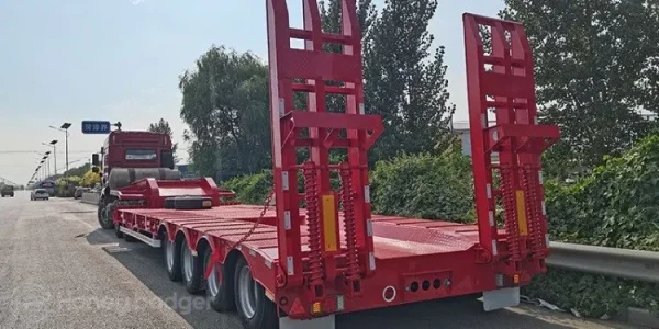 4 Axle 60/70/75/80 Ton Lowboy Trailers for Sale - 图片 8