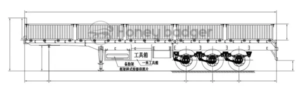 3 Axle Sidewall Semi Trailer For Sale - 图片 2