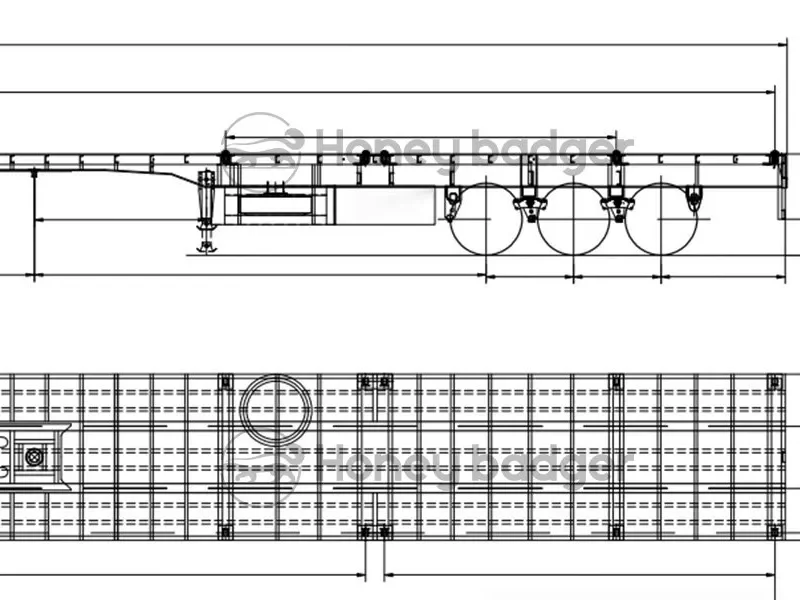 Alternative view of 45FT Shipping Container Chassis Trailer Manufacturer, Factory For Sale